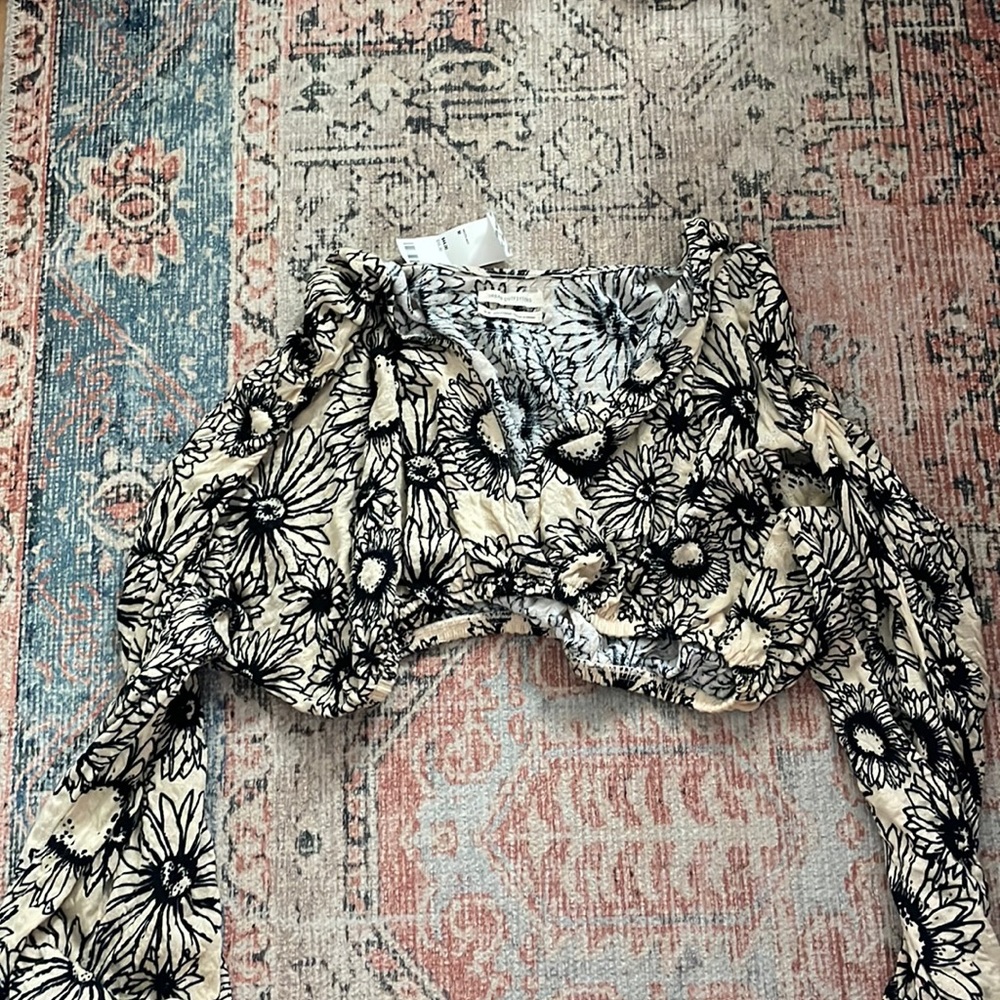 Brand new urban outfitters cute crop top, long sleeve, light weight
